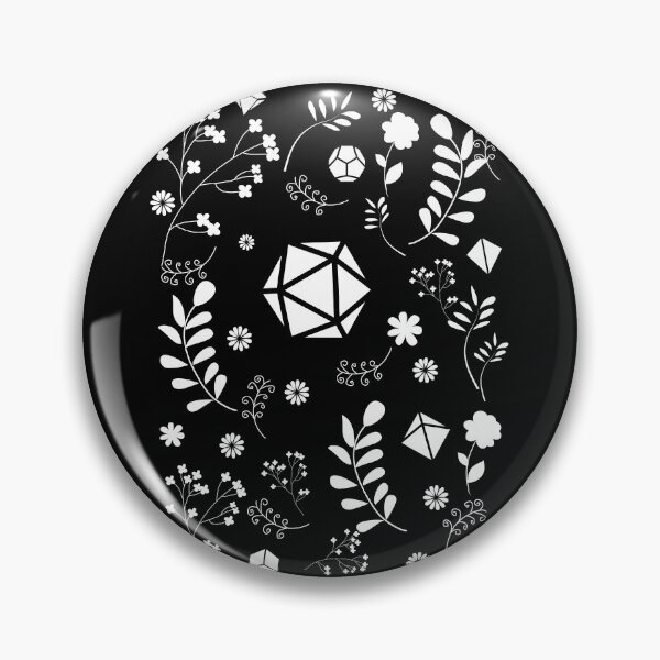 Item preview, White Polyhedral Dice Set with Plants and Flowers of the Druid designed and sold by pixeptional.