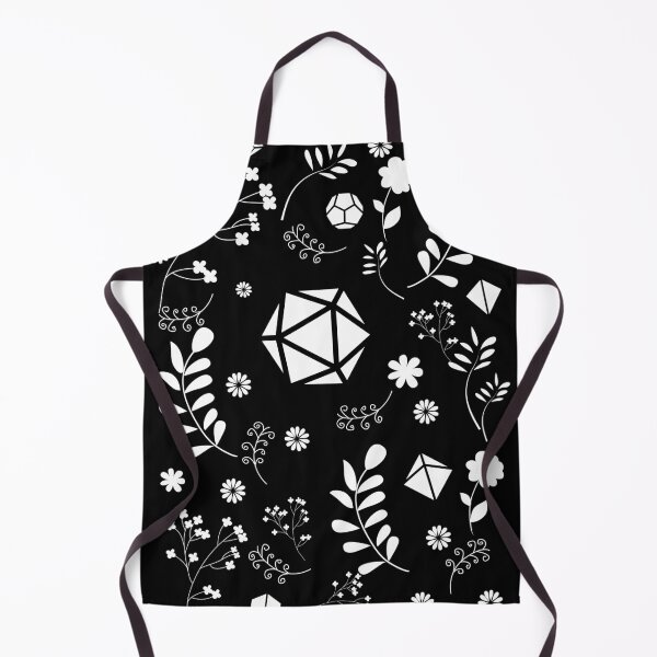 Item preview, White Polyhedral Dice Set with Plants and Flowers of the Druid designed and sold by pixeptional.