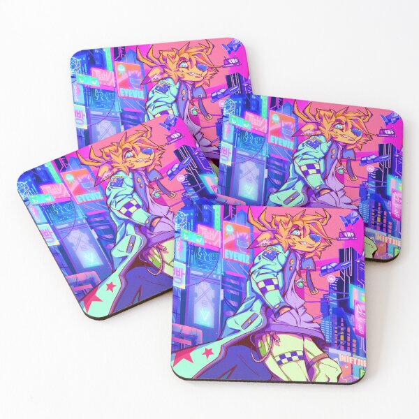 Item preview, Colorful Cyberpunk Vaporwave Streetwear Deer  designed and sold by Niftjie.