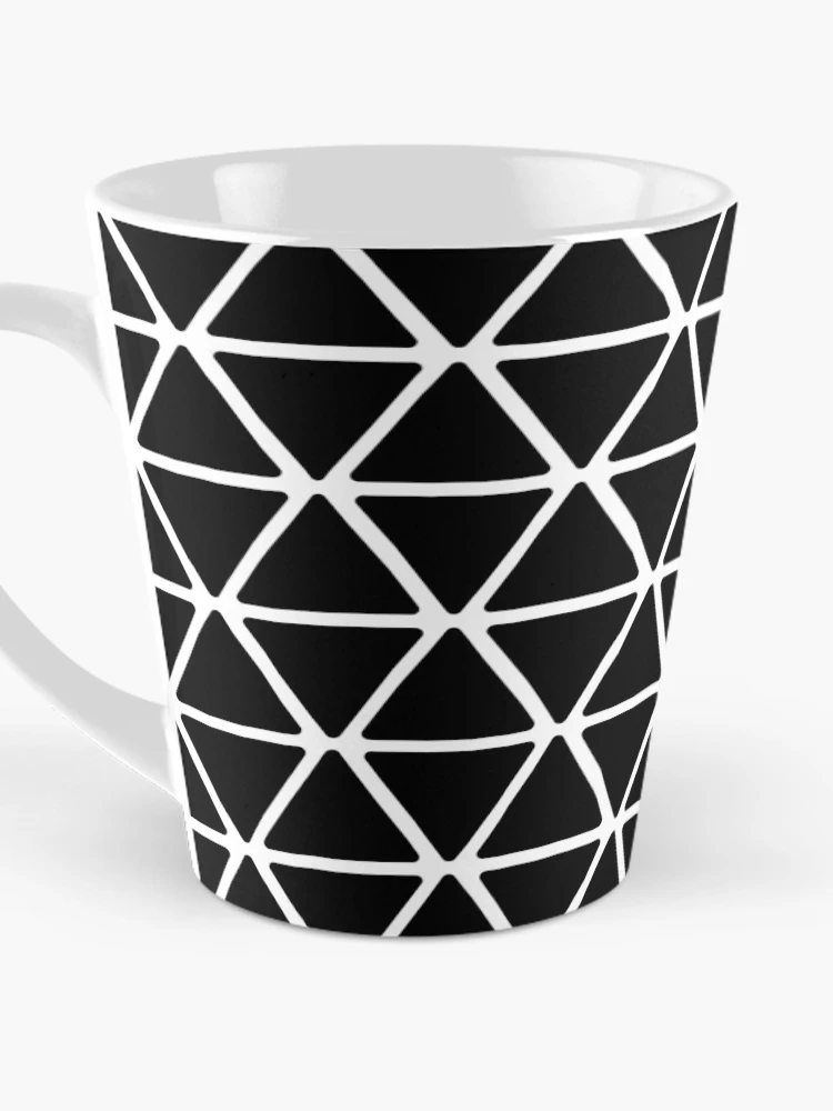 Thumbnail 3 of 4, Coffee Mug, black and white triangle pattern designed and sold by RaspberryGreen.