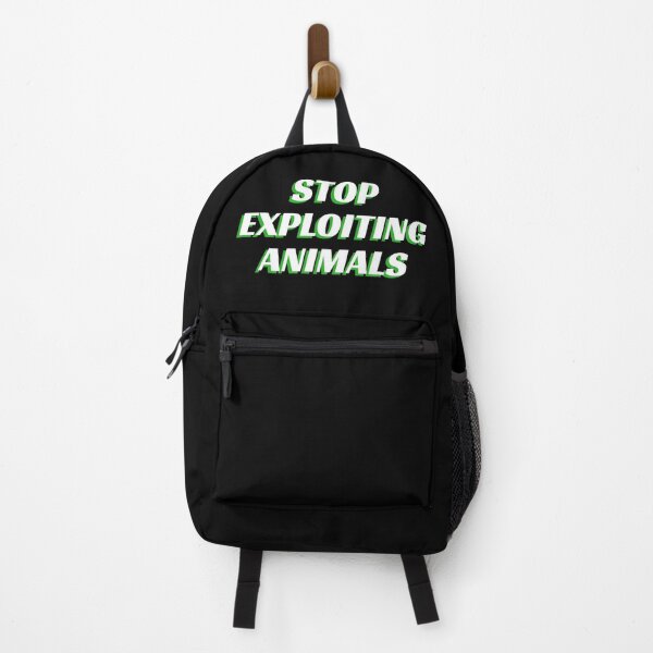 Item preview, Stop Exploiting Animals | Green Shadow Text | Animal Rights & Vegan Activism designed and sold by EarlessPierre.
