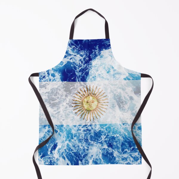 Item preview, Flag of Argentina - Ocean Waves Navy Naval Nautical Sailor Sea Cool Flags designed and sold by Dr-Pen.