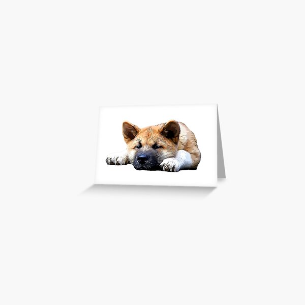 Item preview, Akita Puppy Akita Inu Puppy Dog designed and sold by ElegantCat.