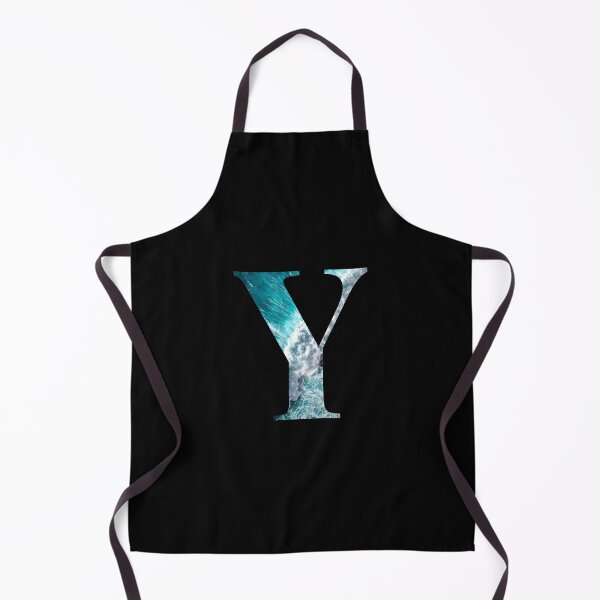 Item preview, Letter Y Blue Ocean Waves Alphabet Greek Upsilon designed and sold by Sour Soul.