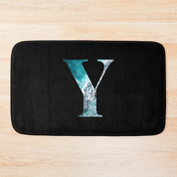Item preview, Letter Y Blue Ocean Waves Alphabet Greek Upsilon designed and sold by Sour Soul.