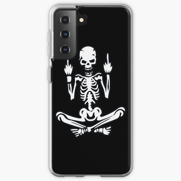 Awesome Middle Finger Skull Samsung Galaxy Soft Case