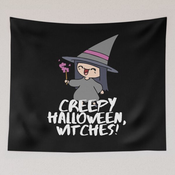 Item preview, Creepy Halloween Witches Pun Saying Humor designed and sold by Two Left Hands Design.