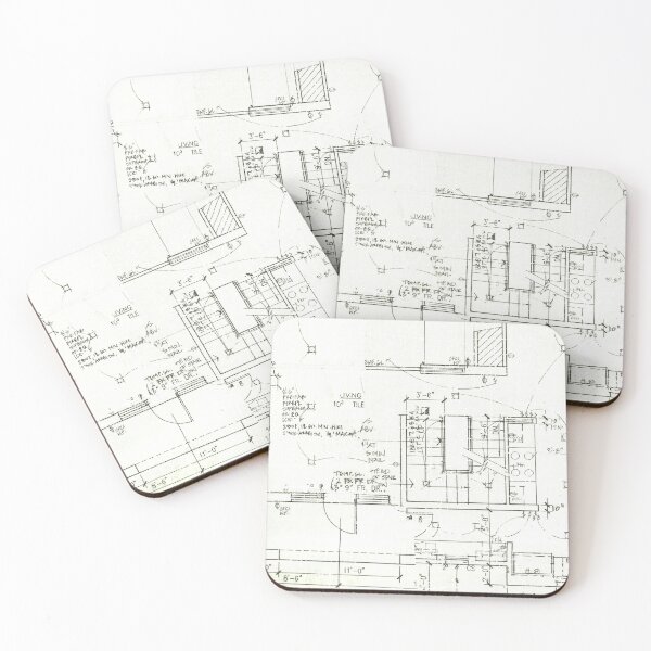 Item preview, Architects Blueprint - Architecture Pattern designed and sold by elevens.