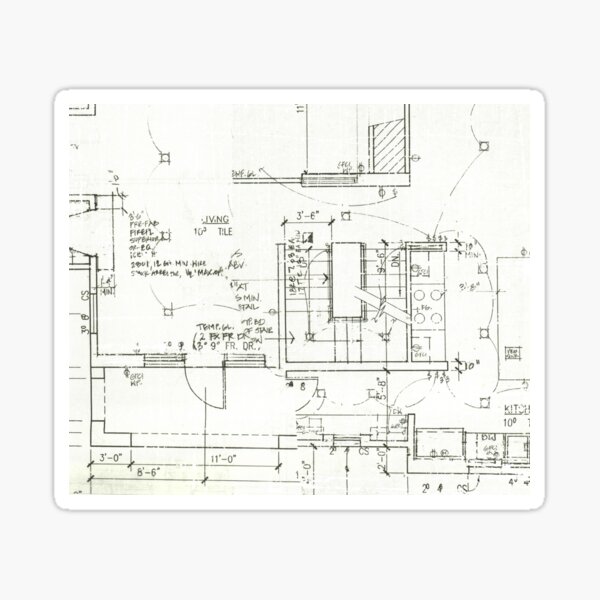 Architect's Blueprint - Architecture Pattern Sticker