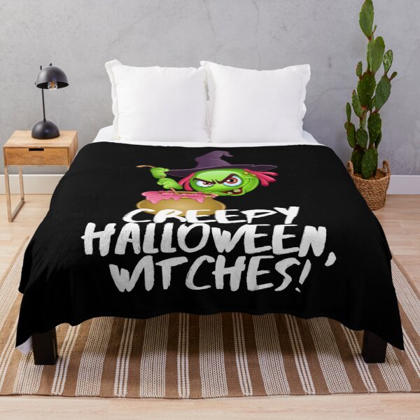 Item preview, Creepy Halloween Witches Pun Saying Humor designed and sold by Two Left Hands Design.