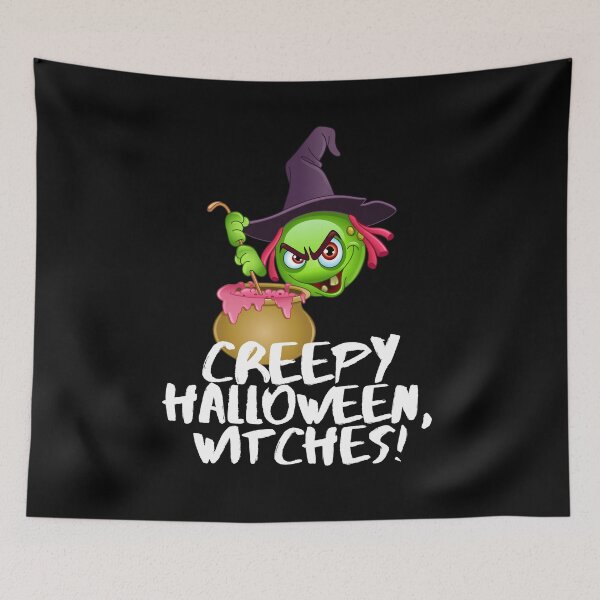 Item preview, Creepy Halloween Witches Pun Saying Humor designed and sold by Two Left Hands Design.