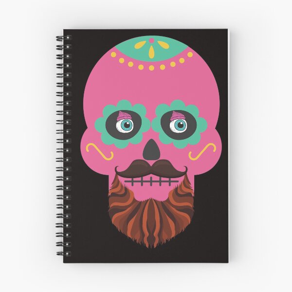 Item preview, Sugar Skull with Beard by Haus of Butterfly designed and sold by hausofbutterfly.