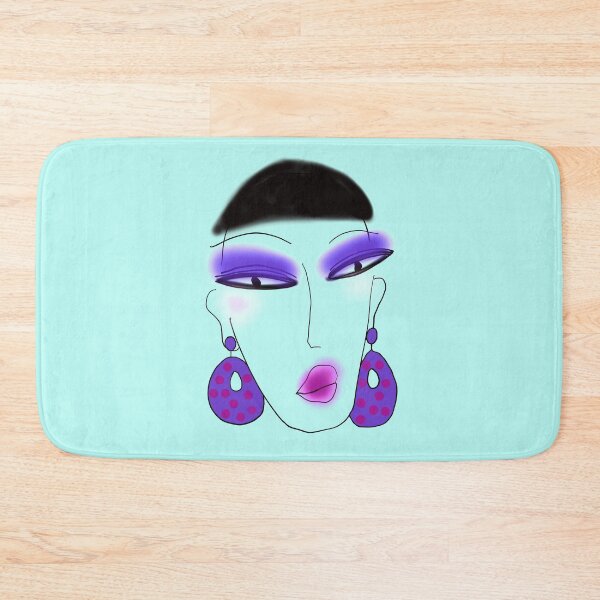 Item preview, Girl with Purple Earrings 2 designed and sold by Norma Linda Ventura.