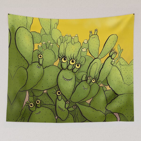 Item preview, Criaturas Suculentas Personaje Divertido Cactus designed and sold by Boriana Giormova.