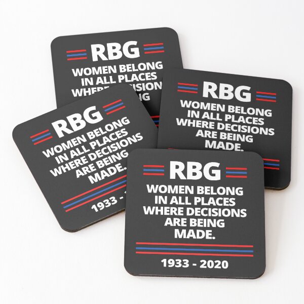 Item preview, RBG - Women belong in all places where decisions are being made  designed and sold by MohitJain1109.