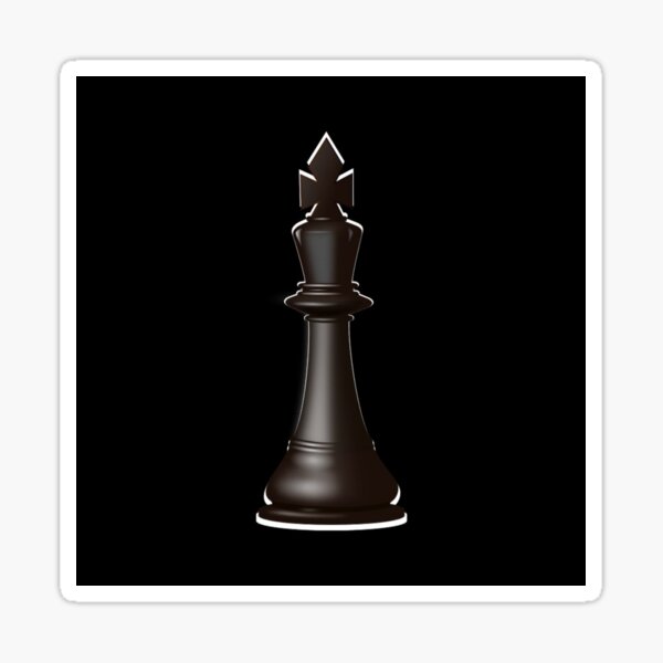 Adesivo Quadrado Chess Color King, Colorida Xadrez King Piece