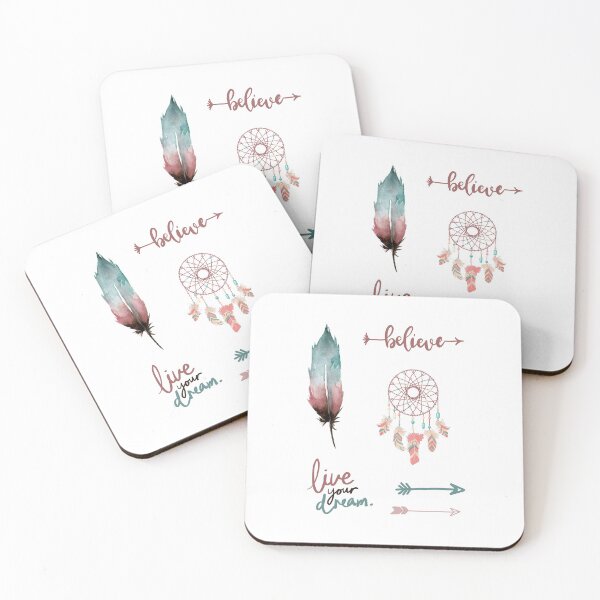 Item preview, Pastel Colors Bohemian Dreamcatcher And Feather Collection Pack designed and sold by delinscious.