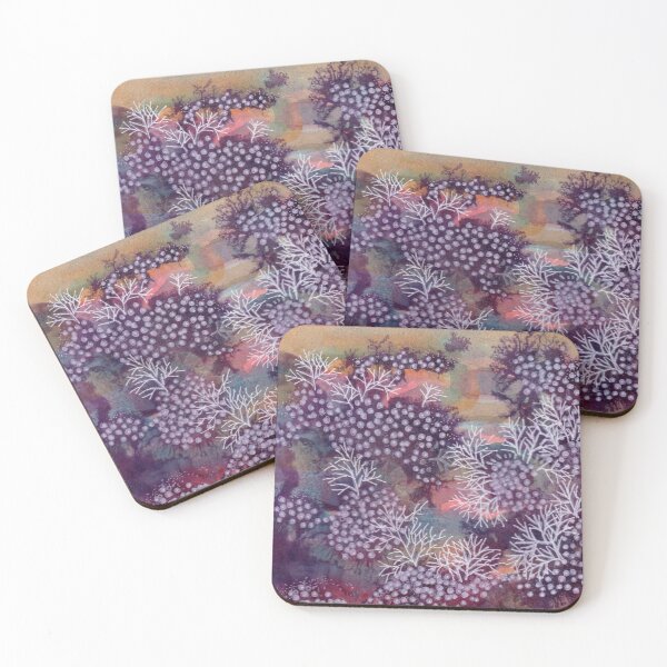 Item preview, Sea Garden, water color, mixed media painting designed and sold by Amelia Gluba.