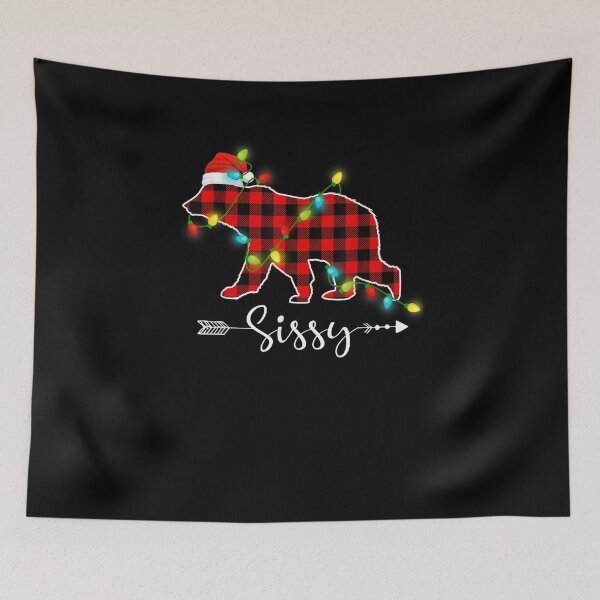Item preview, Red Plaid Sissy Bear Christmas Pajama Family designed and sold by Paulinevandaele.