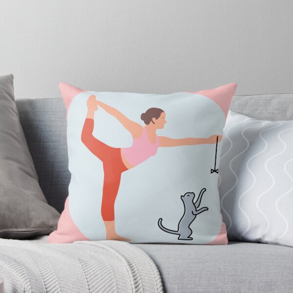 Item preview, Yoga with cat standing bow designed and sold by Trio's Stuff.