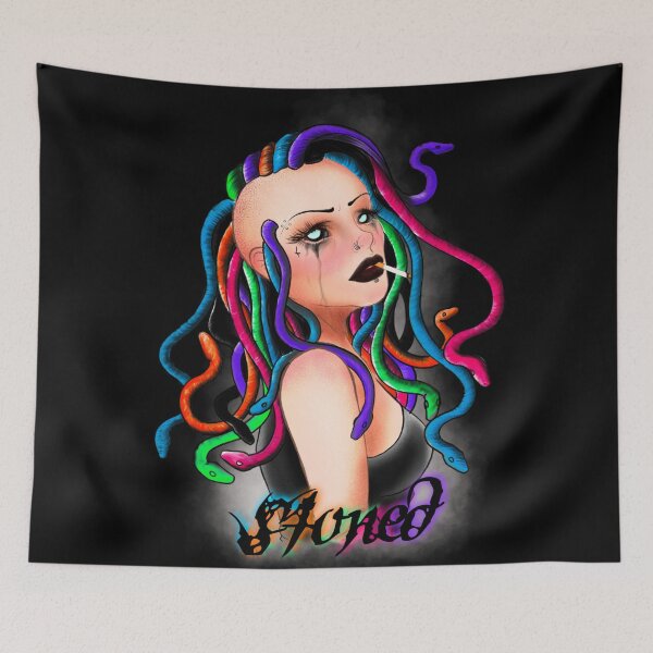 Item preview, Stoned Medusa Colourful designed and sold by Mush Town .