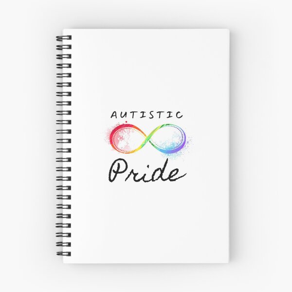 Item preview, Autistic Pride Rainbow Infinity Design - solid white background designed and sold by AIM-USA.