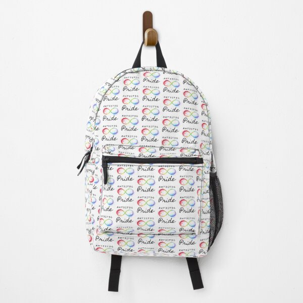 Item preview, Autistic Pride Rainbow Infinity Design - solid white background designed and sold by AIM-USA.