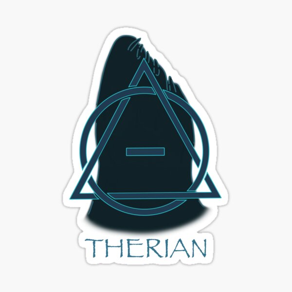 Wolf Therian Theta Delta Sticker for Sale by DraconicsDesign