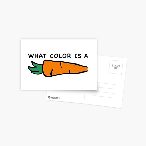 "what color is a carrot? Beetlejuice Lester Green Sticker" Postcard for ...