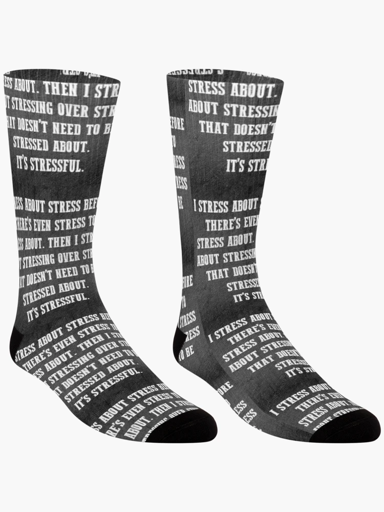 Thumbnail 3 of 5, Socks, STRESS ABOUT STRESS designed and sold by CCCREW.