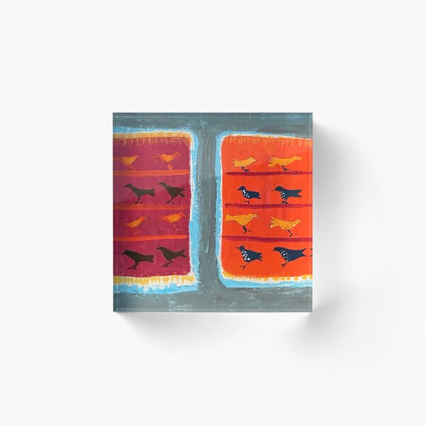 Two Bird Rugs Acrylic Block