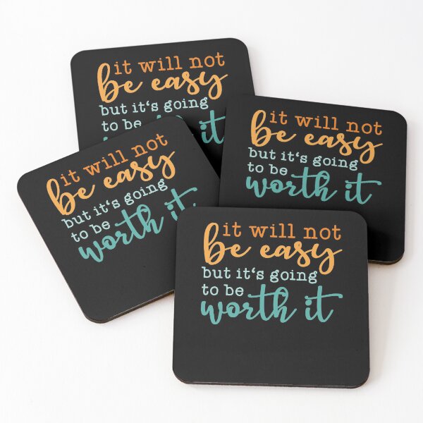Item preview, It will not be easy - Growth Mindset designed and sold by TheReallyNiceStuff.