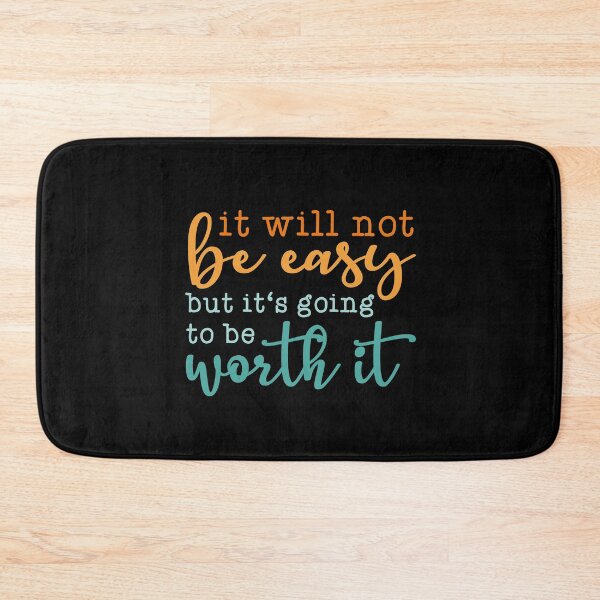 Item preview, It will not be easy - Growth Mindset designed and sold by TheReallyNiceStuff.