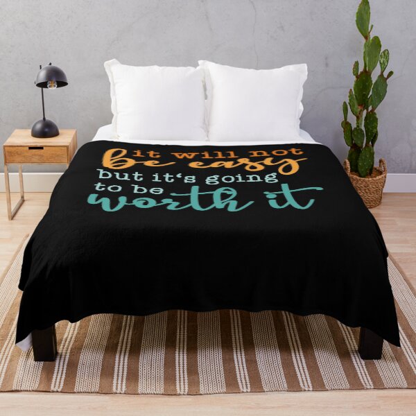 Item preview, It will not be easy - Growth Mindset designed and sold by TheReallyNiceStuff.