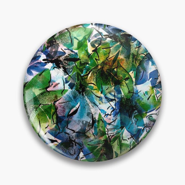 Item preview, Blue Green White Floral Pattern designed and sold by Peter Coleman.