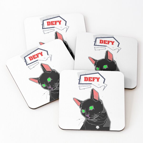 Item preview, Defy Cat designed and sold by MaddFictional.