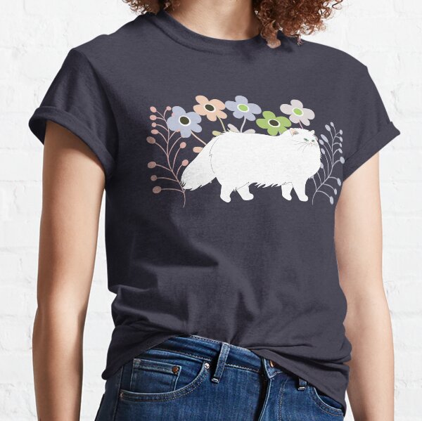Persian Cat in a Garden Classic T-Shirt