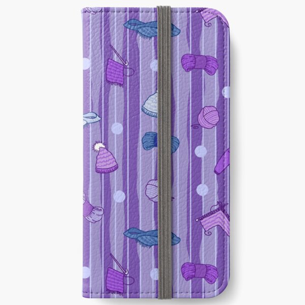 Trendy Knitters | Purple | iPhone Wallet