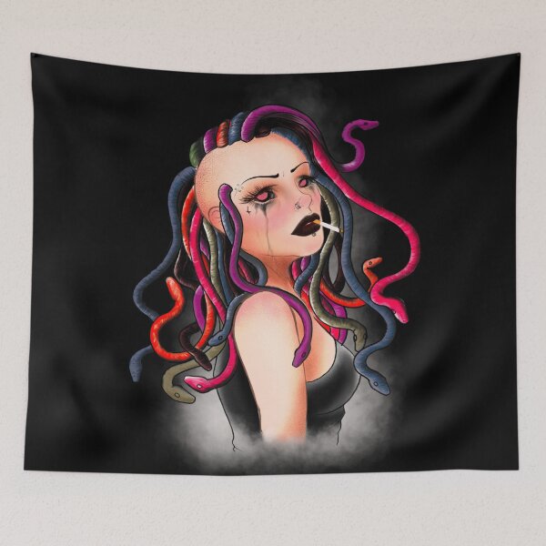 Item preview, Goth Medusa Red designed and sold by Mush Town .