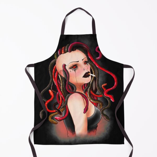 Item preview, Goth Medusa Super Red designed and sold by Mush Town .