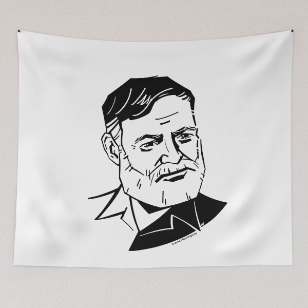 Item preview, Ernest Hemingway designed and sold by Irina Ivanova.