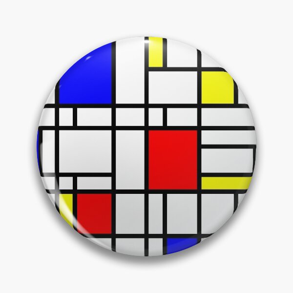 Item preview, Modern Art Red Yellow Blue Grid Pattern designed and sold by MarkUK97.