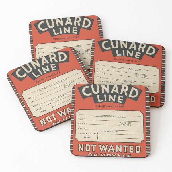 Item preview, Cunard Line vintage luggage label designed and sold by paulgrand.