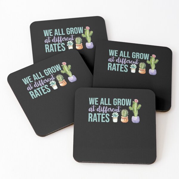 Item preview, We All Grow At Different Rates, Cactus, School Teacher designed and sold by TheReallyNiceStuff.