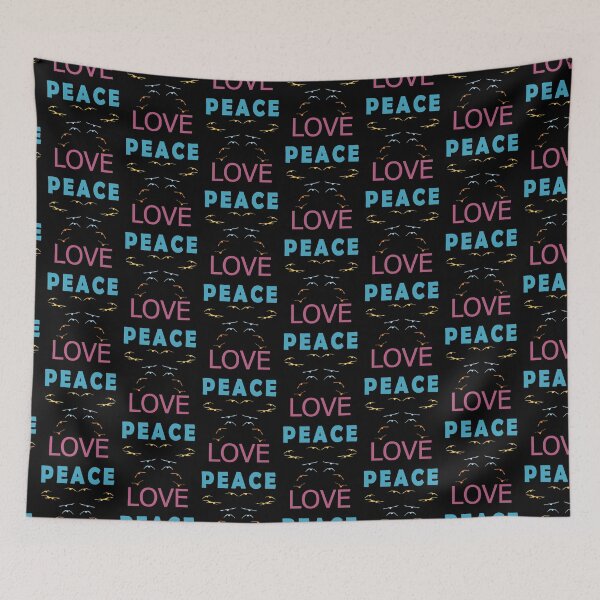 Item preview, A World of Peace and Love Sticker designed and sold by blueocan.