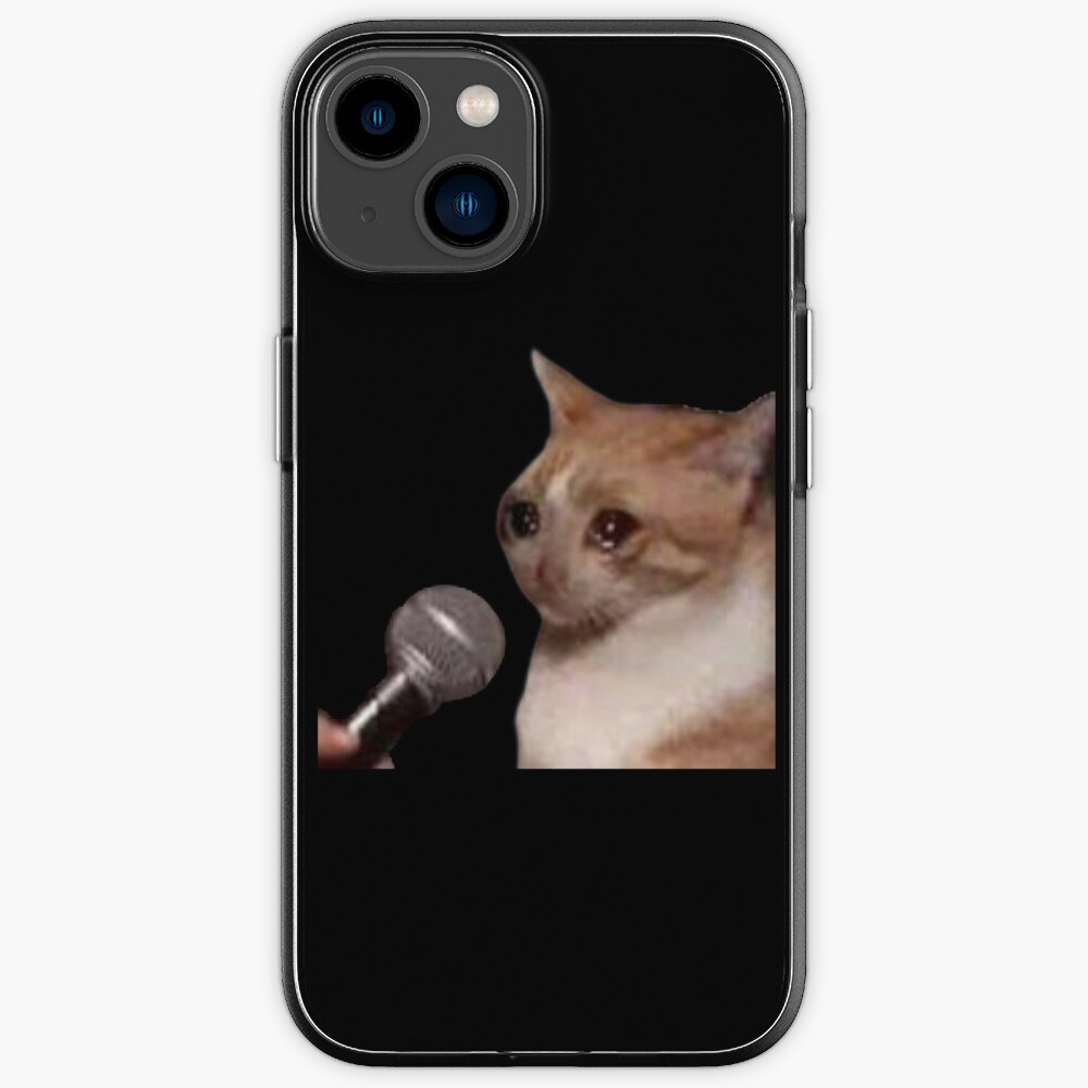 Crying Cat Microphone Meme (Black) - Crying Cat Meme Crying Cat Microphone Meme, Cat Meme, Crying Cat , Crying Cat Speech Crying Cat Microphone Meme (Black) - Crying Cat Meme Crying Cat Microphone Meme, Cat Meme, Crying Cat , Crying Cat Speech