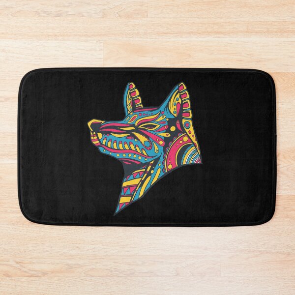Item preview, Colorful Huichol Wolf designed and sold by DerSenat.