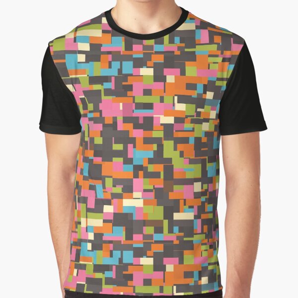 Vista previa del artículo con la obra «Colorful pixels», diseñado y vendido por lalylaura.