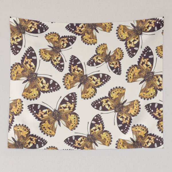 Item preview, Painted lady butterfly pattern designed and sold by Katerina Mitkova Kirilova.