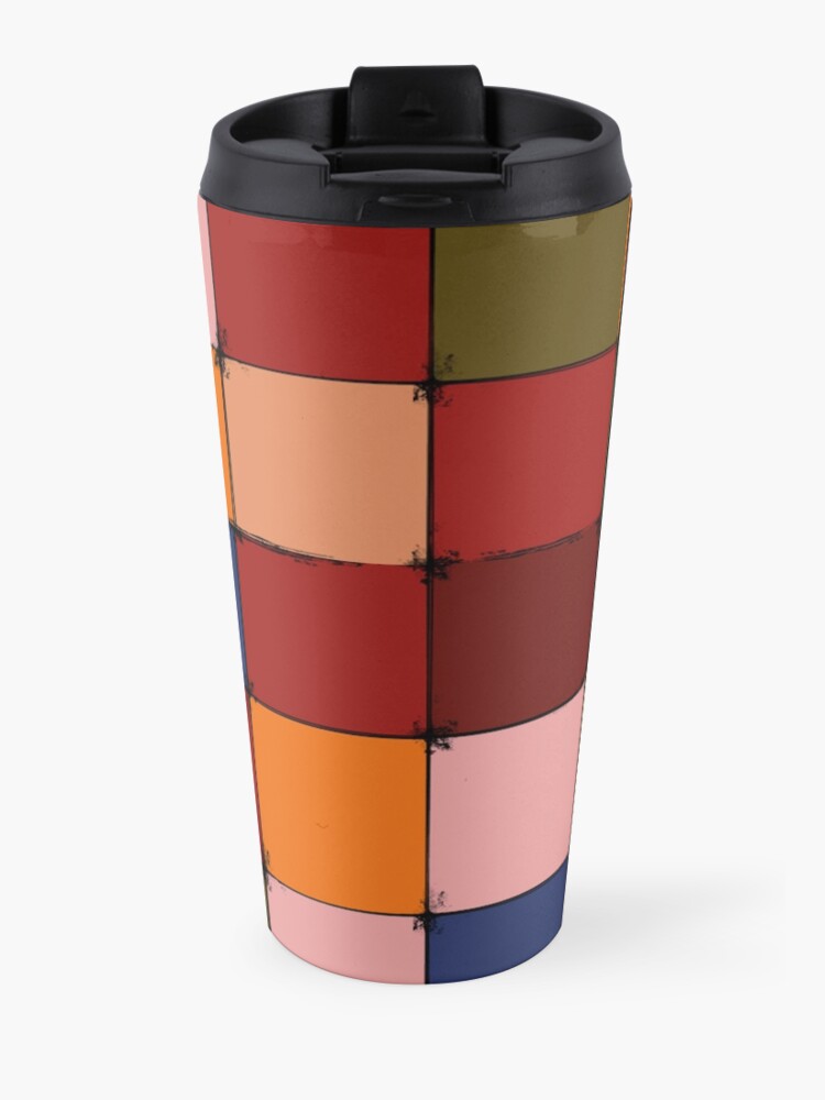 Alternate view of Winter Checkboard Travel Mug